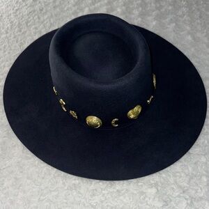 Lack of Color Australia Celestial Boater Blue Hat Women’s Size Medium / 57 CM